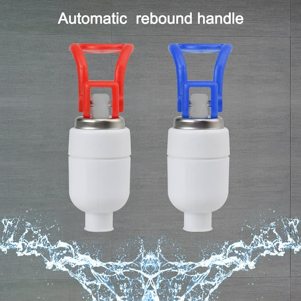 Household Office Plastic Push Handle Water Dispenser Replacement Tap Faucet 2pcs